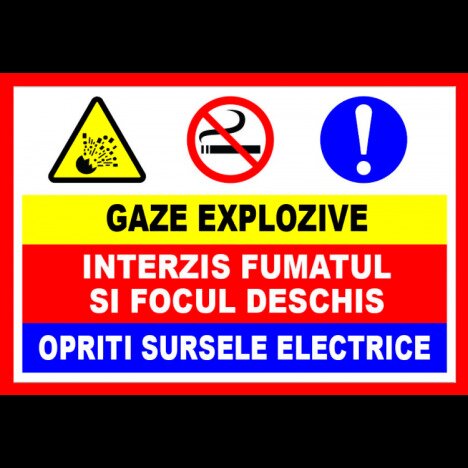 Semn pentru gaze explozive